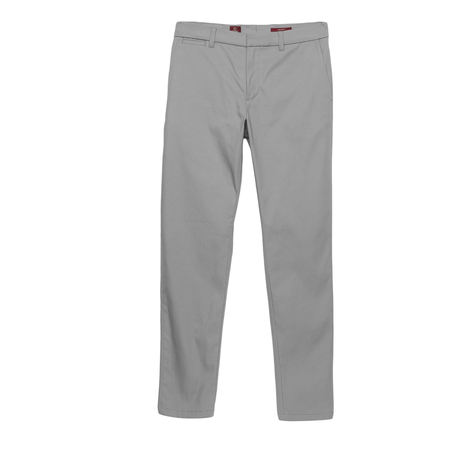 Tapered Fit Luxe Chinos - Frost Grey