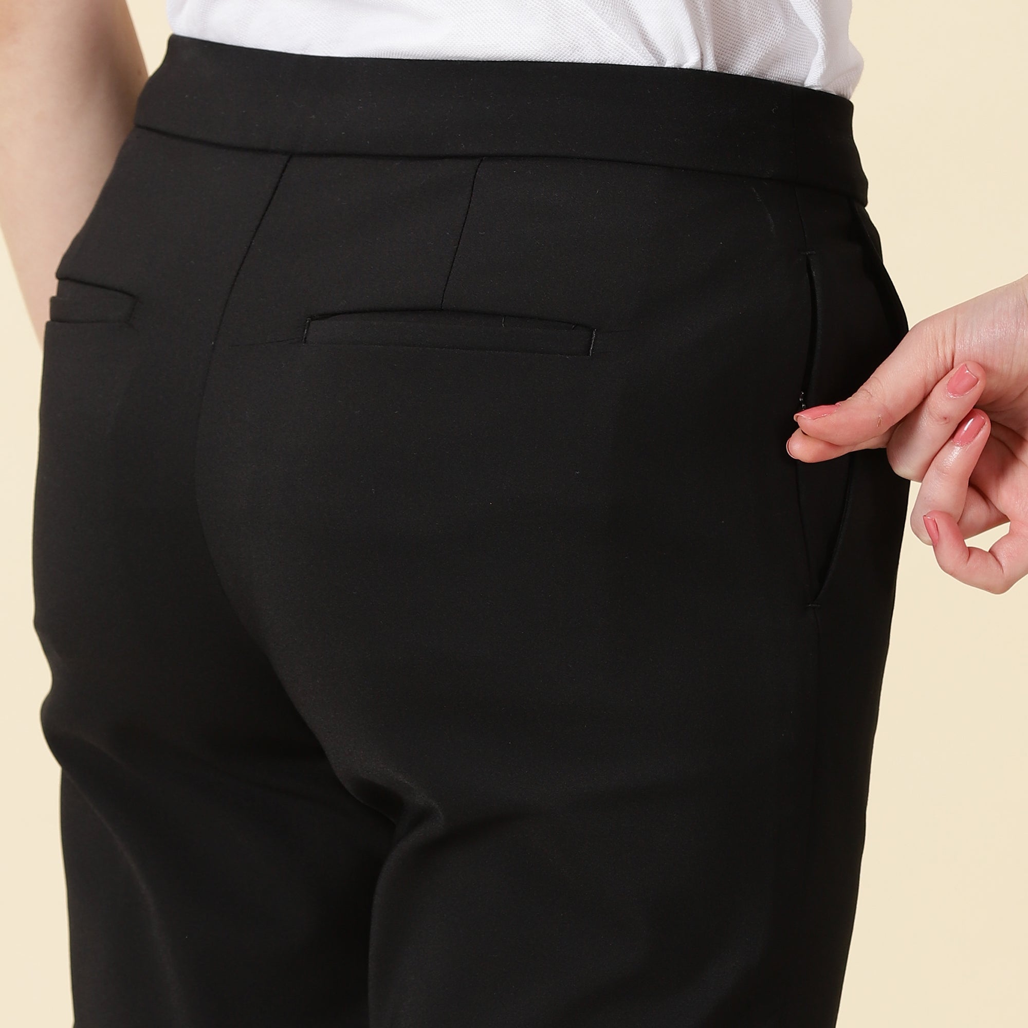 Slim Fit Golf Pants Black Truser