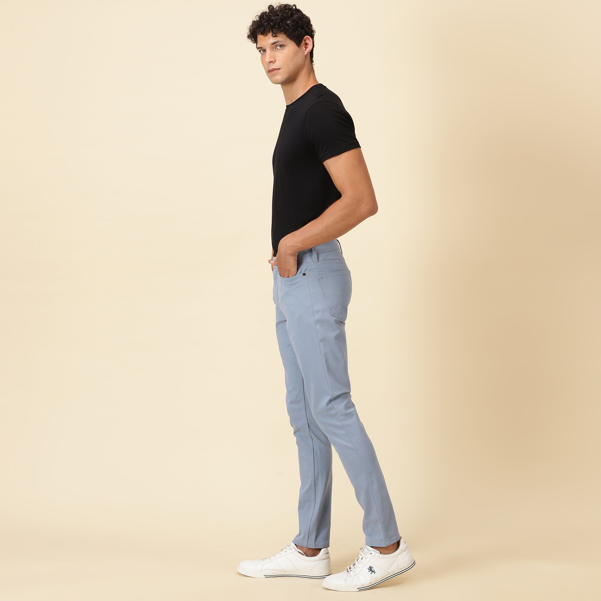 Anaheim Skinny Fit Luxe Five-Pocket Pants - Wash Denim – Truser