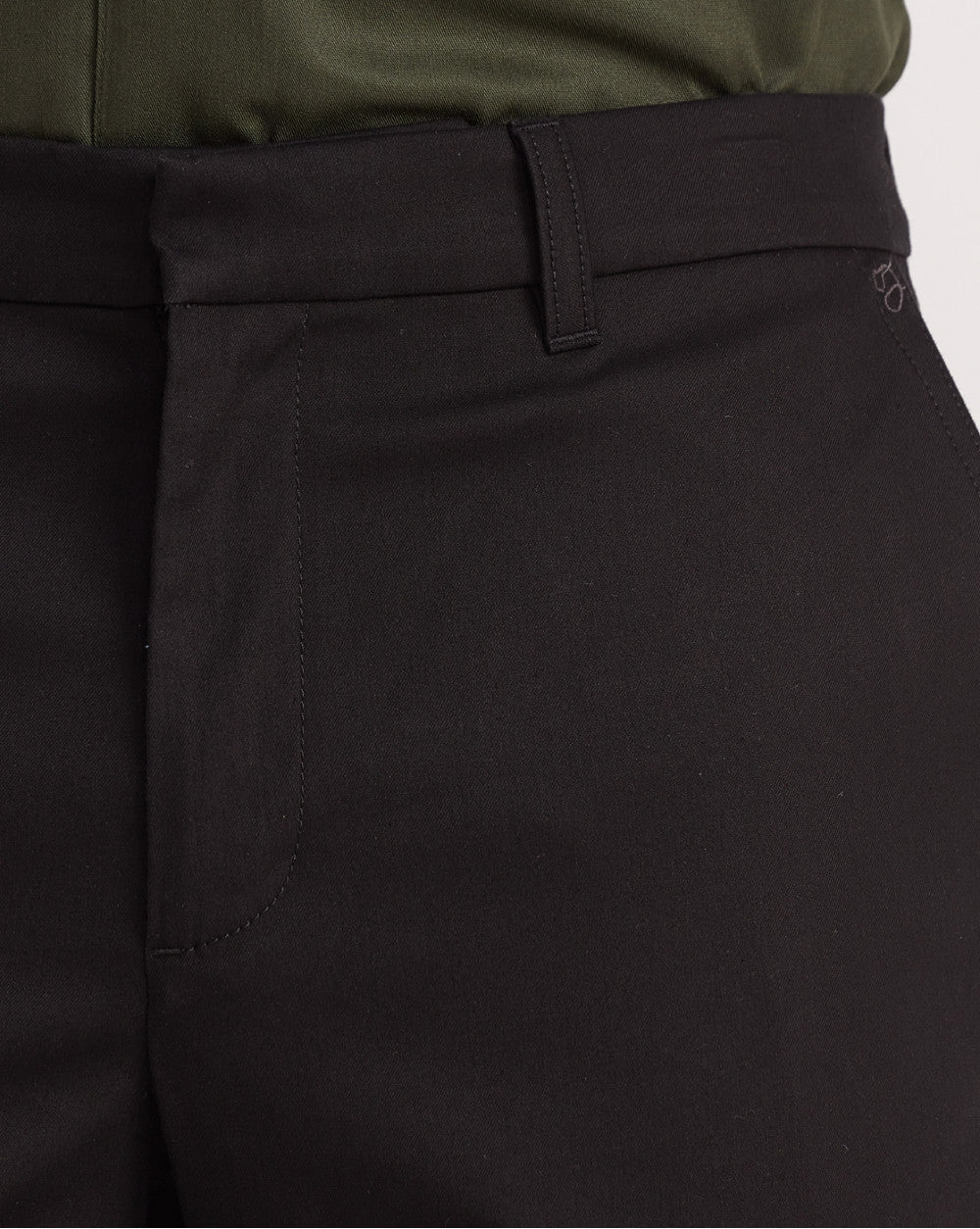 Tapered Fit Luxe Chinos - Jet Black