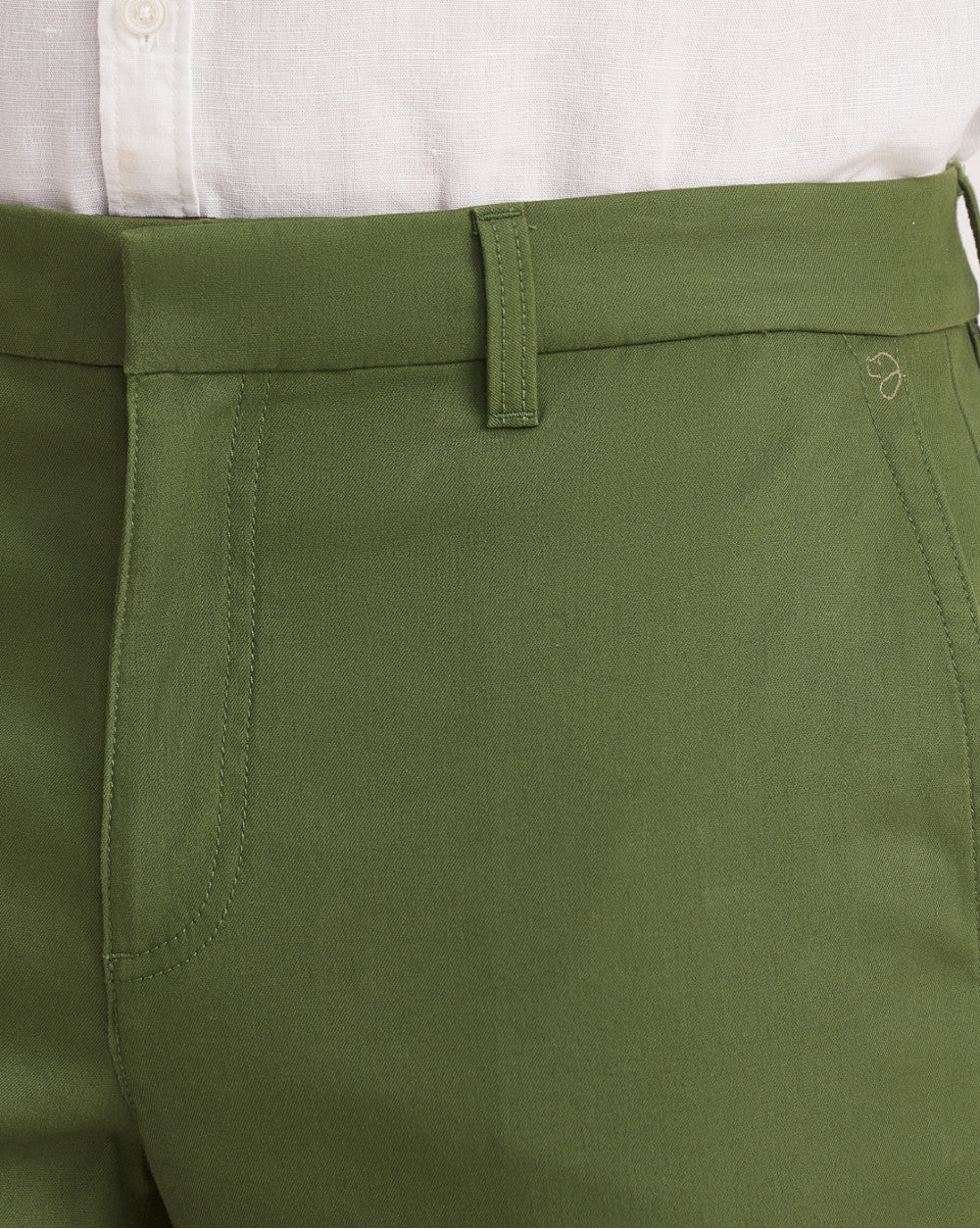 Tapered Fit Luxe Chinos - Chive Green