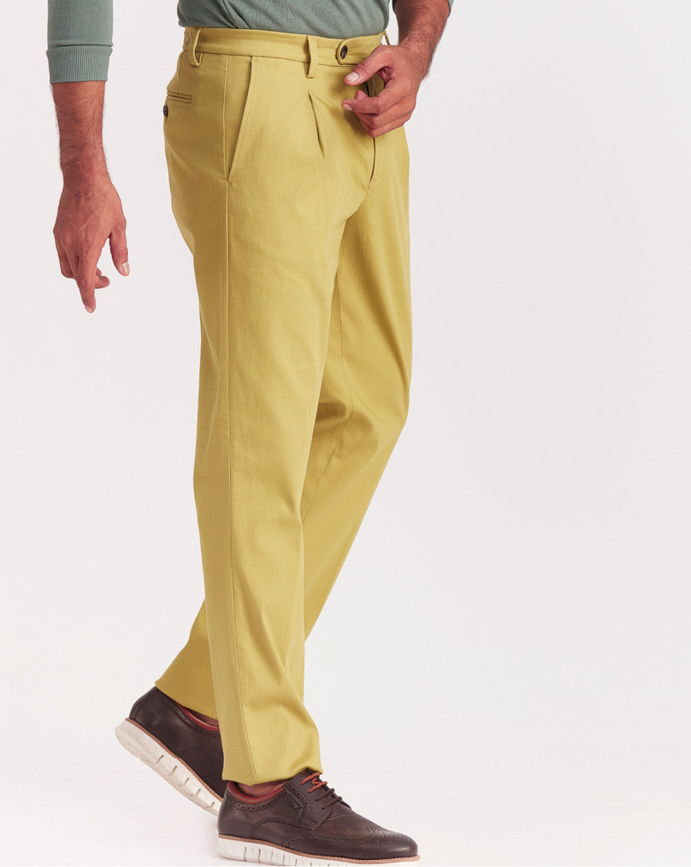 Buy White Linen Lycra Comfort Fit Mens Trouser Online | Tistabene -  Tistabene