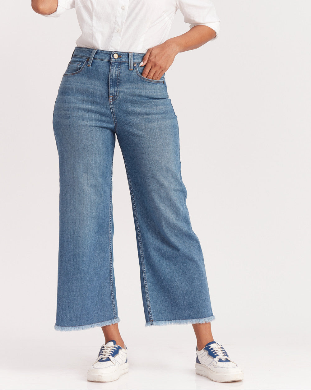 Vail Wide Leg High Waist Jeans - Summer Blue – Truser